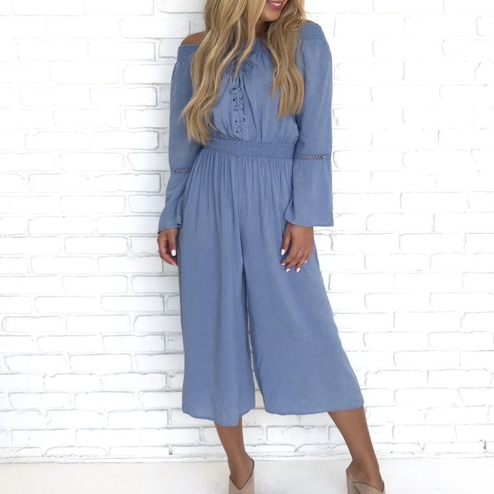 NWT lace up jumpsuit‎
